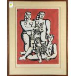 After Fernand Leger (French, 1881-1955), Figures (Untitled from Album of 10), 1950-51,