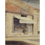 Louis Comfort Tiffany (American, 1848-1933), Orientalist Street Vendor Storefront, watercolor,