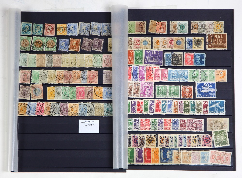 (lot of 75+) European stamp collection, 19th and 20th Century, consisting of examples from