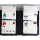 (lot of 8 albums) U.S. First Day Collection consisting of hundreds of stamps contained in Ace