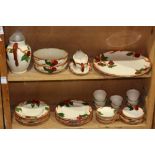 (lot of 30) Franciscan tableware set, in the "Apple" pattern, consisting of (5) luncheon plates, 9.