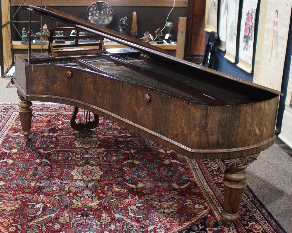 John Broadwood and Sons rosewood grand piano, London circa 1870, serial number 20641 having 85 - Image 2 of 4