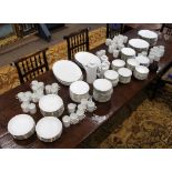 (lot of 196) Thomas partial gilt porcelain table service, each having a gold rim on a cream