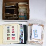 (lot of 100+) Worldwide stamp collection, 19th and 20th Century, consisting of mint and used