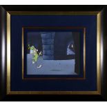 (lot of 2) American School (20th century), "Bugs Bunny" 1958, original production cel from "