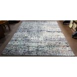 Modern Sari silk carpet, 8'11" x 12'1"