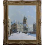 Jacobus Lambertus Dispo Sr. (Dutch, 1890-1964), "Kolvke Delft," oil on canvas, signed and titled