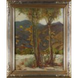 Edith Maude Miller (American, 1889-1964), Sycamores, Big Tujunga, oil on canvas, signed lower