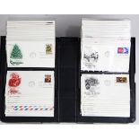 (lot of 8 albums) U.S. First Day Collection, consisting of hundreds of stamps contained in Ace cover