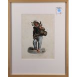 Italian School (20th century), "Aquavitajo," and "Aquajuolo Ambulante," lithographs with hand-