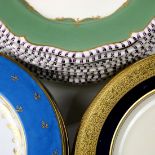 (lot of 26) Assembled porcelain dessert plates, consisting of (6) Sevres style Baronet China, (12)