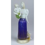 Ercole Barovier "Maternity" series art glass figural sculpture, circa 1933, the stylized figure