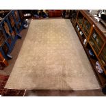 Pakistani Oushak carpet, 22'8" x 16'3" (small slices)