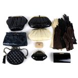 (lot of 23) Vintage fashion articles, consisting of purses including an example bearing the Chanel