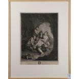 After Antoine Coypel (French, 1661–1722), Silenus and Nymph Aegle, circa 1740, etching and