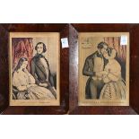 (lot of 2) Currier & Ives (Publishers) (American, Est. 1837-1907), "Lovers Quarrel" and "Lovers