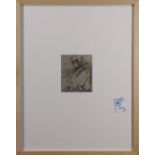 Continental School (18th century), Profile of Dionysus, etching, unsigned, overall (with frame):