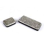 (lot of 2) Gorham mounted sterling silver articles, consisting of an eyeglass case, the top having a