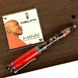 Delta "Indigenous People" limited edition roller ball pen, "Maasai" edition, the cap and body of