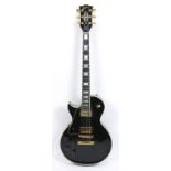 Gibson Les Paul electric 6-string guitar, left handed, in a fitted hard case, 39"l.