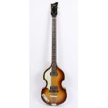 Hofner 500/i vintage guitar, 1962, left-handed guitar, serial number: H12131, in a fitted hard case,