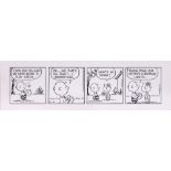 Charles M. Schulz (American, 1922-2000), "C'mon, Dad! You Said We Were Going To Play Catch...,"