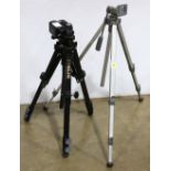 (lot of 2) Tripod group, consisting of a Slik Universal U212 model, together with a "Sunset"