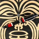 Delta "Indigenous People" limited edition roller ball pen, "Maori" edition, the cap and body of