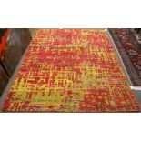 Sari silk carpet, 4'6" x 7'7"