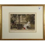 Marcus Stone (British, 1840–1921), "In Love," 1888, photogravure, plate signed and dated, signed