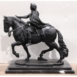 Eugenia Perez del Toro (Mexican, 20th century), Untitled (Hombre a Caballo), bronze sculpture atop a