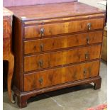 W.M. A Berkey Federal style chest of drawers, the rectangular case having pull out tray, with