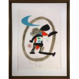 Joan Miro (Spanish, 1893-1983), "Arlequin Circonscrit," 1973, lithograph in colors, pencil signed