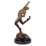 Richard MacDonald (American, b. 1946), "Victor Kee," 2010, bronze sculpture (study), signed bottom