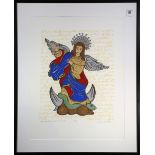 Sandra Fernandez (Mexican, 20th century), "La Virgen de Quito Aparecio en Austin," 2011,