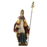 Continental Santos figure of St. Gregory the Theologian, late 19th / early 20th Century, the