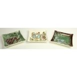 (lot of 15) Mid-century modern pottery group, including Tamac pottery, having an apple green ground,
