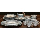 (lot of 52) Wedgwood table service in the "Florentine" pattern, consisting of (8) dinner plates,