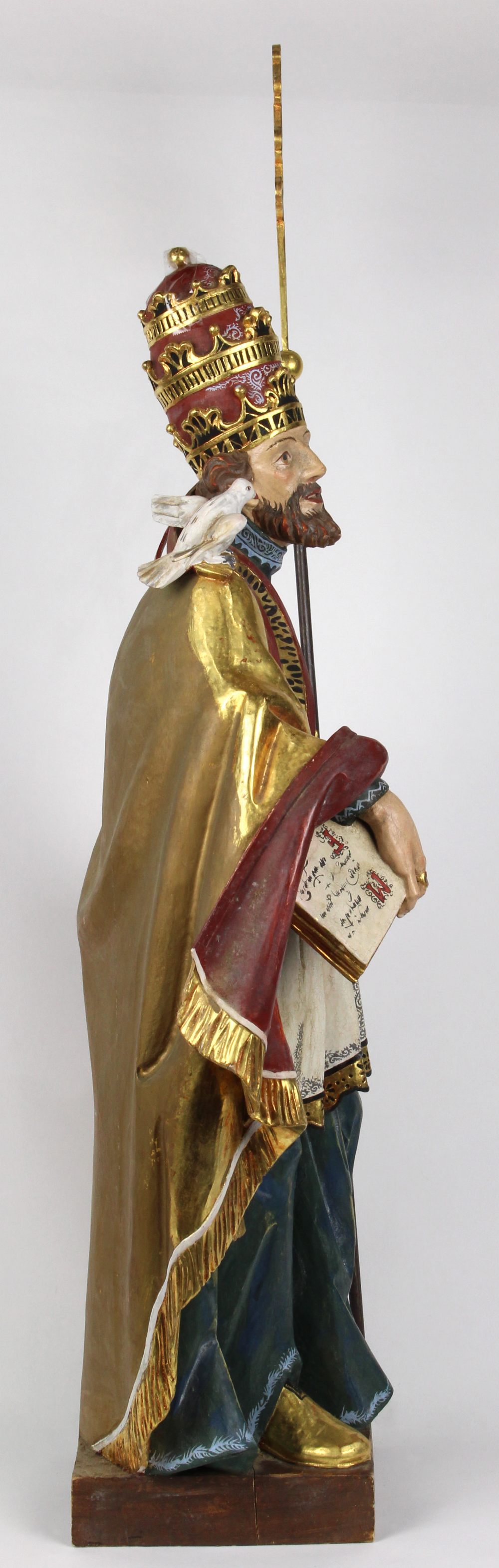 Continental Santos figure of St. Gregory the Theologian, late 19th / early 20th Century, the - Image 2 of 4