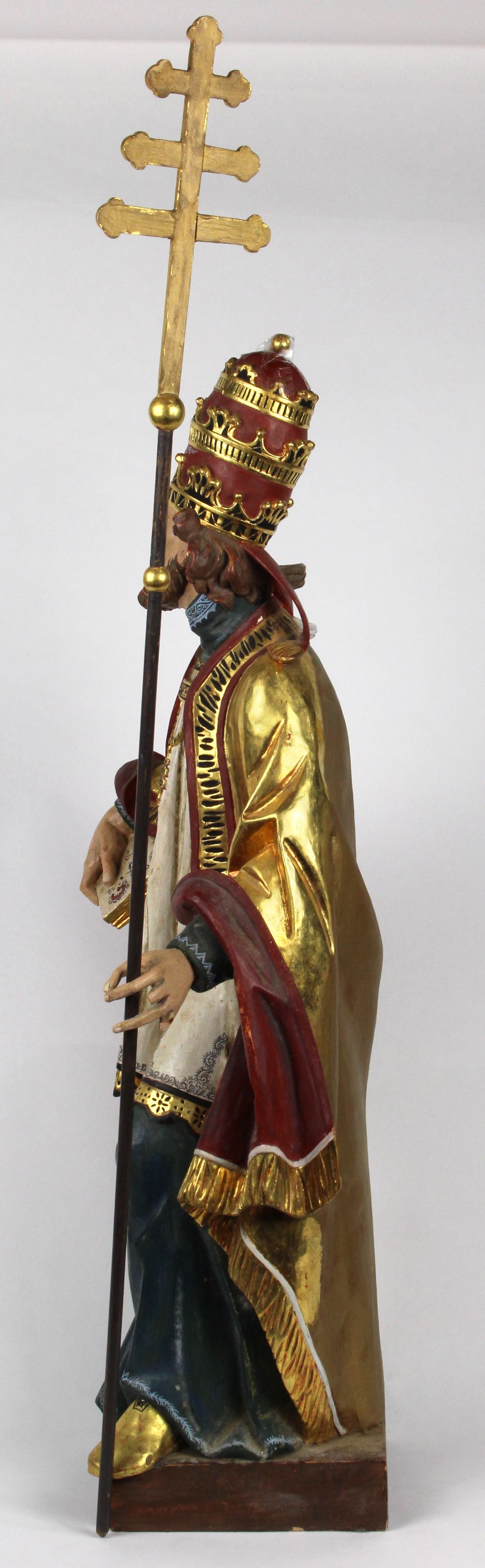 Continental Santos figure of St. Gregory the Theologian, late 19th / early 20th Century, the - Image 3 of 4