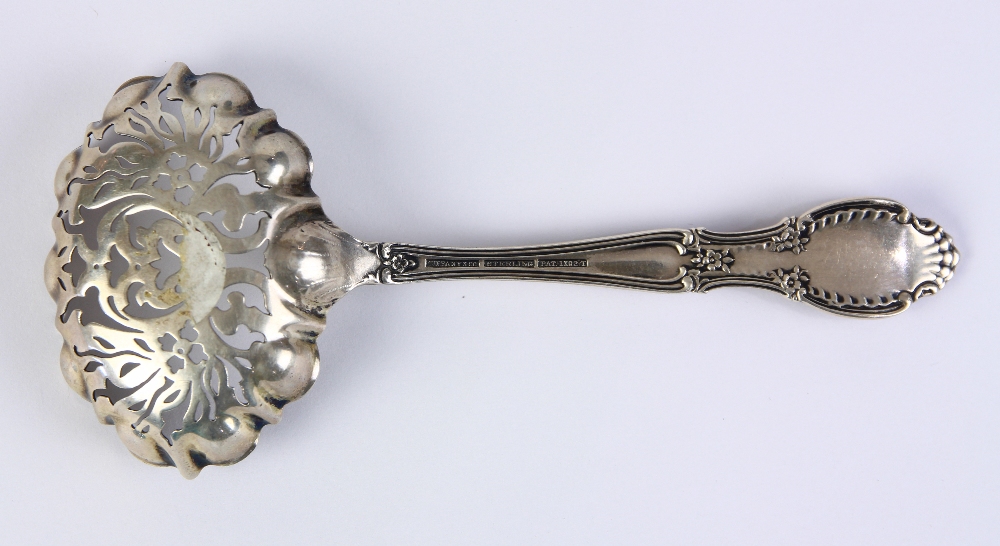 Tiffany & Co. sterling silver slotted serving spoon, in the "Richelieu" pattern, 5.75"l, 1.45 troy - Image 2 of 3