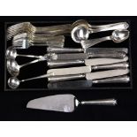 American William B. Durgin Co. sterling silver flatware service for 5 in the "Fairfax" pattern,