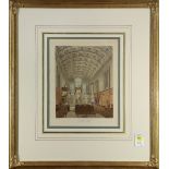 "The German Chapel, St. James Palace," 1816, engraving with hand-coloring, engraved by D.L. Havell