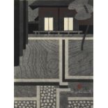 Saito Kiyoshi (Japanese, 1907-1997), 'Daitoku-ji, Kyoto', woodblock print, lower right with the