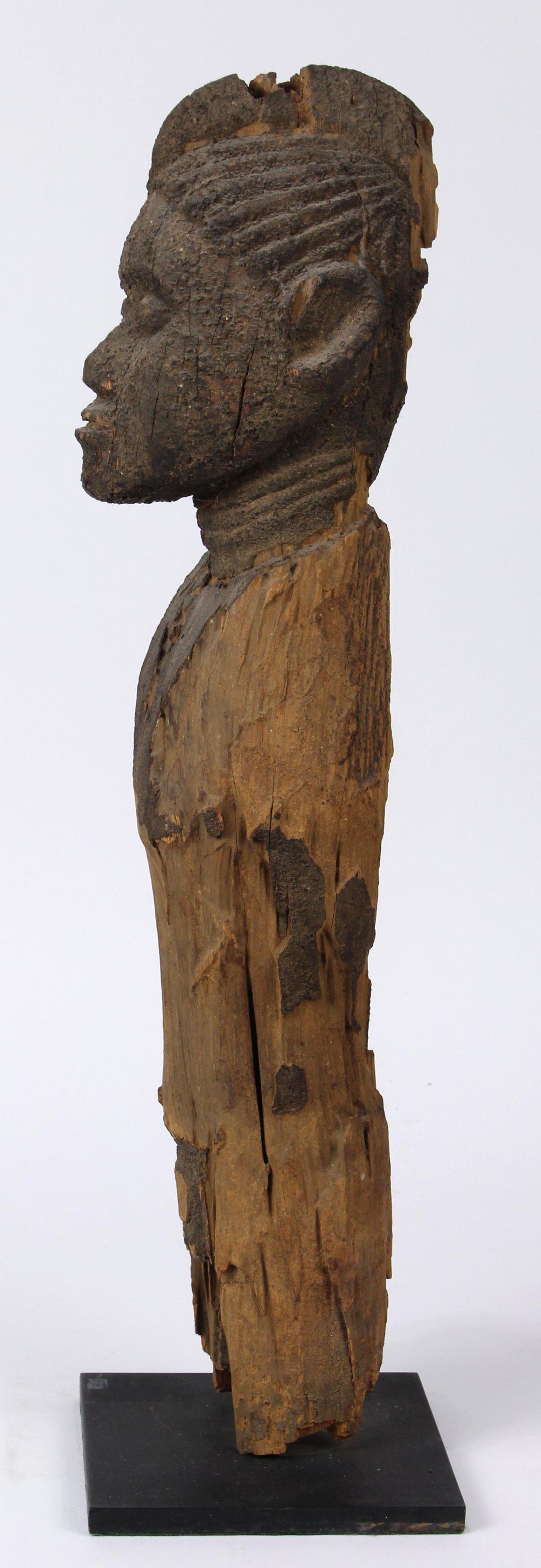Burkina Faso, carved wood figural post, 19th Century, the west coast sekek figure of the Lobi people - Image 3 of 4