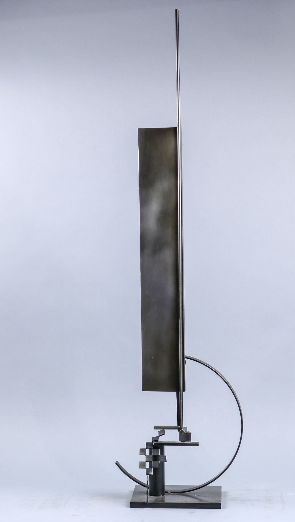 Fletcher Benton (American, b. 1931), Untitled, 2004, steel sculpture, signed and dated lower front, - Image 4 of 6