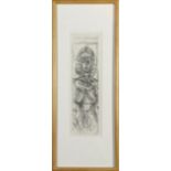 After Alberto Giacometti (Swiss, 1901-1966), Nude Figure, etching, unsigned, overall (with frame):