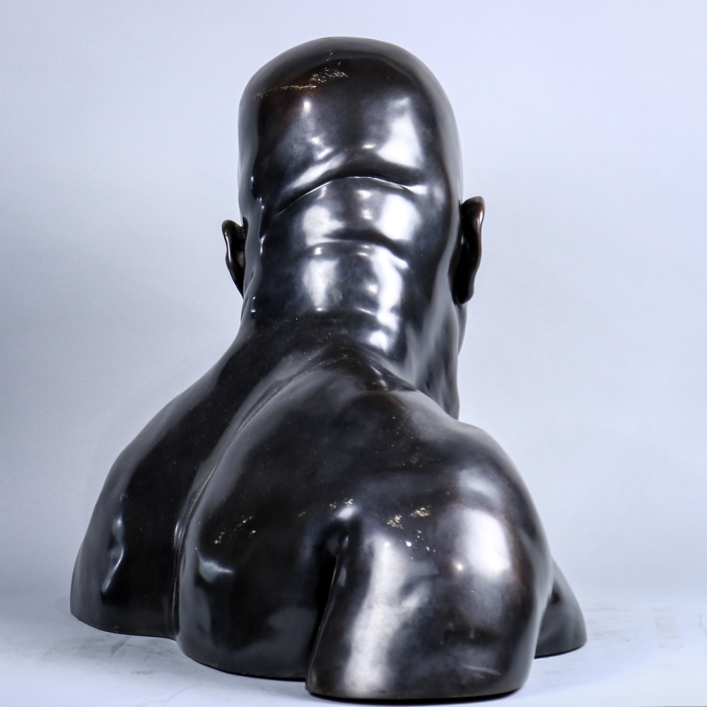 Carol Tarzier (American, Contemporary), "The Boxer," 1993, bronze sculpture, overall: 18"h x 26"w - Image 4 of 5