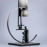 Fletcher Benton (American, b. 1931), Untitled, 2004, steel sculpture, signed and dated lower front,