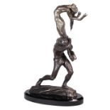 Richard MacDonald (American, b. 1946), "Romeo & Juliet III," bronze sculpture with platinum